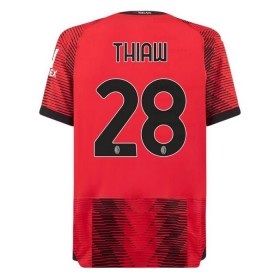 AC Milan Thiaw 28 Fodboldtrøjer Hjemme 2023-24 Kort ærmer
